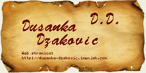 Dušanka Džaković vizit kartica